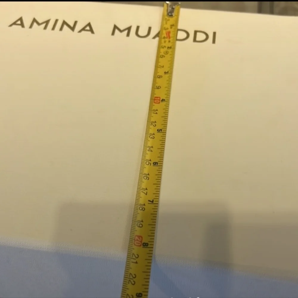 Amina Muaddi Pink Magnetic Shoe Box Tissue Paper Dust Bag Size 39.5